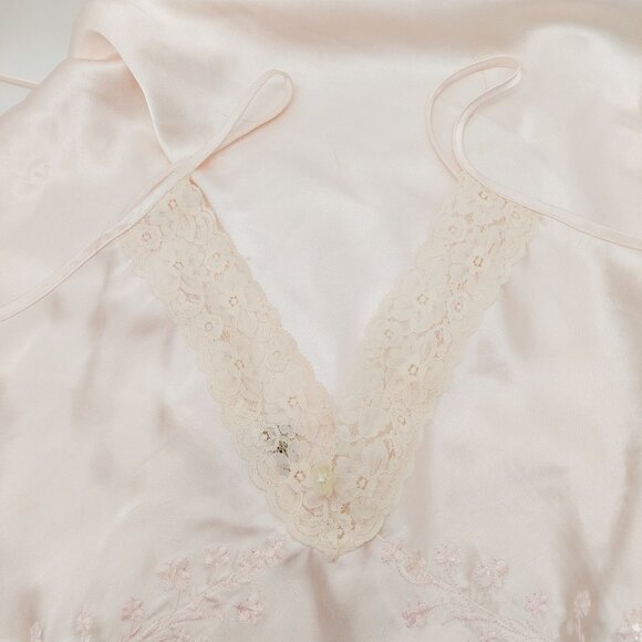 Mazzini Nightgown Size Small Lingerie Negligée Light Pink Gown & Robe READ - Picture 5 of 16